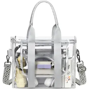 Clear Bags for Women Clear Tote Bag, Clear Crossbody Bag, Stadium Approved Clear Purse for Sports Events, Concert & Work