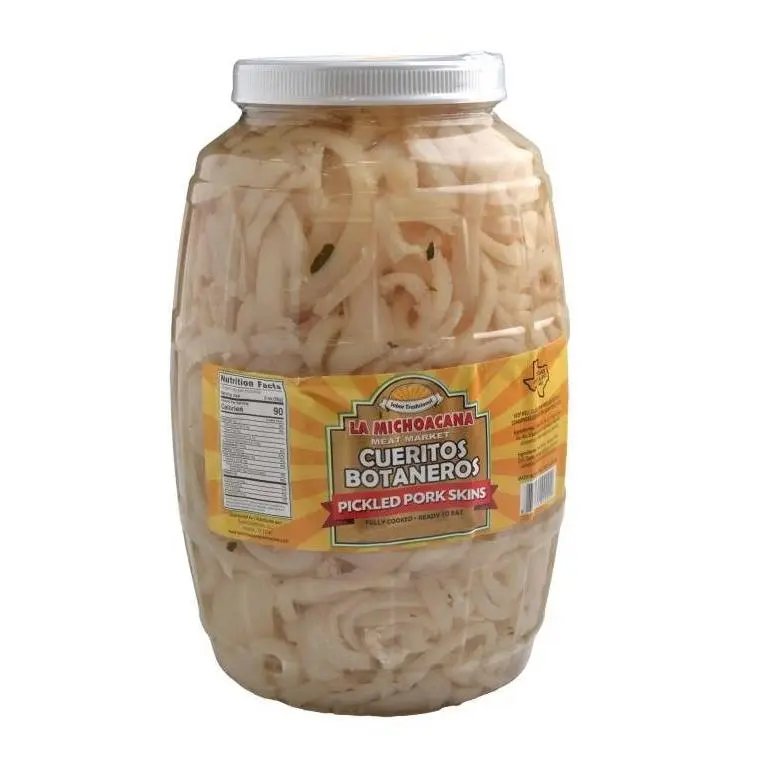 cueritos en vinagre seasoned pickled pork skins rinds in brine ready to eat 5lb