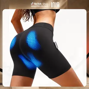 INIA CURVIFY EMS Booty Lift & Sculpting Shorts: Multi-Mode Microcurrent for Glute Sculpting & Pelvic Floor Support (Visible Results in 2-4 Wks)
