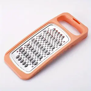 1pc Manual Stainless Steel Grater - Effortless Slicing & Grating for Vegetables & Fruits - Durable Plastic Kitchen Tool with Ergonomic Handle for Efficient Food Prep, Grater for Kitchen