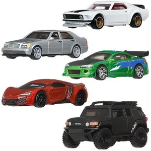 Hot Wheels 2025 Fast & Furious Singles - 5 Iconic Cars Mercedes-Benz 500 SEL, Llykan Hypersport, Ford Mustang Boss 302, Toyota FJ Cruiser - Perfect for Fans & Collectors