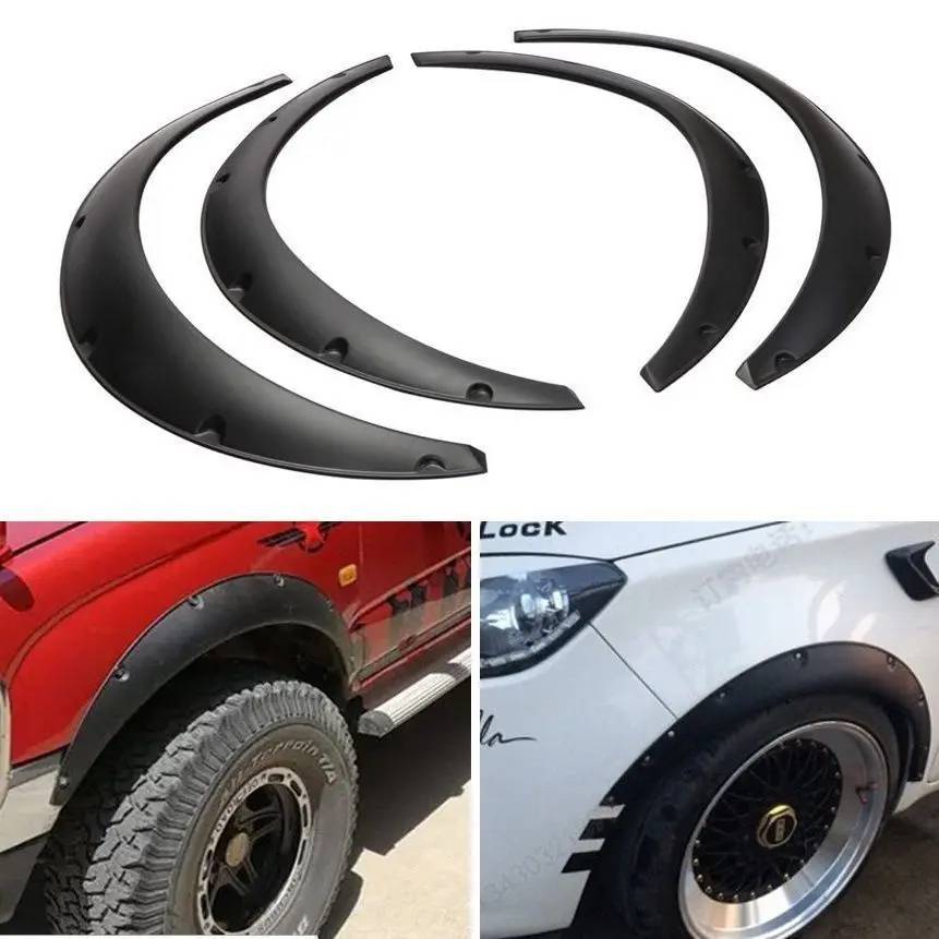 Universal modified car wheel eyebrow strip wide body wheel eyebrow sedan SUV rubber surround widening decoration anti-collision mudguard