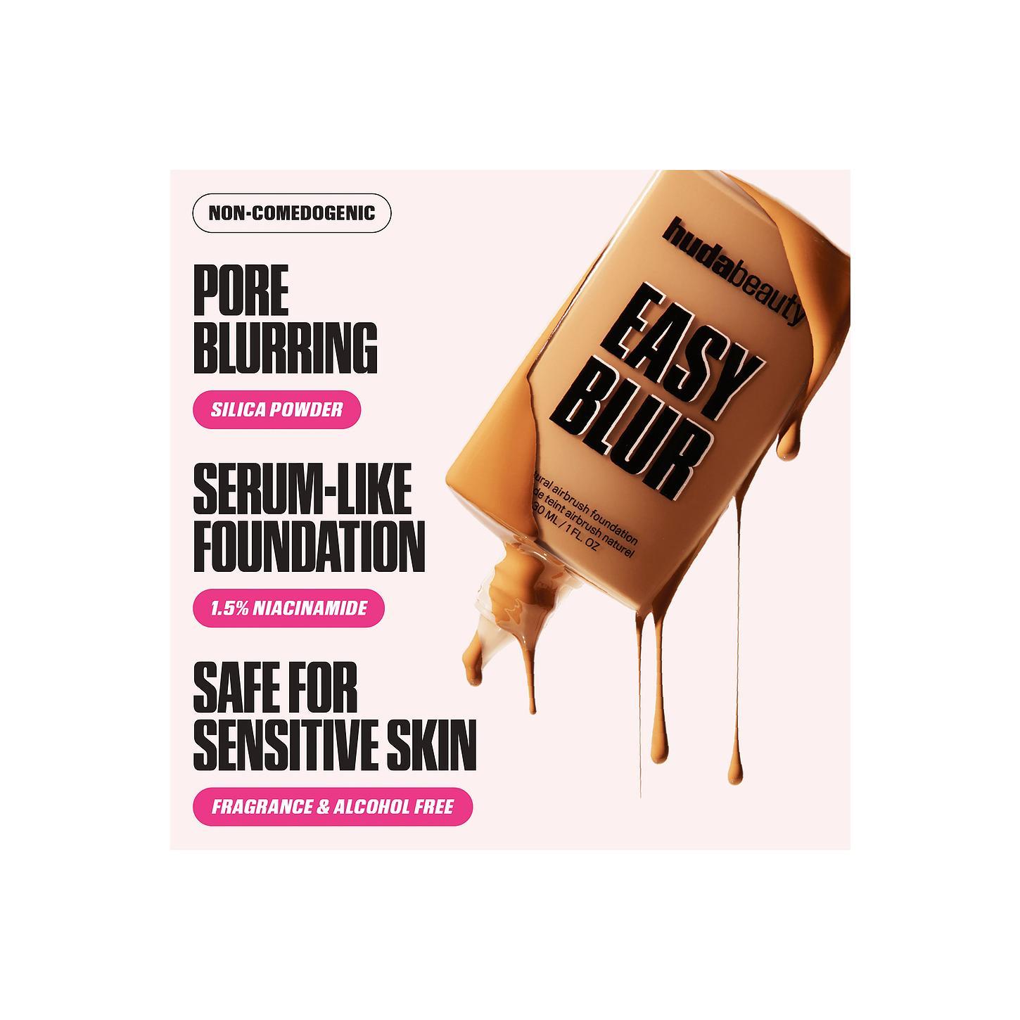 Huda Beauty Easy Blur Foundation in Shortbread 200B Huda Beauty Easy Blur Foundation in Shortbread 200B