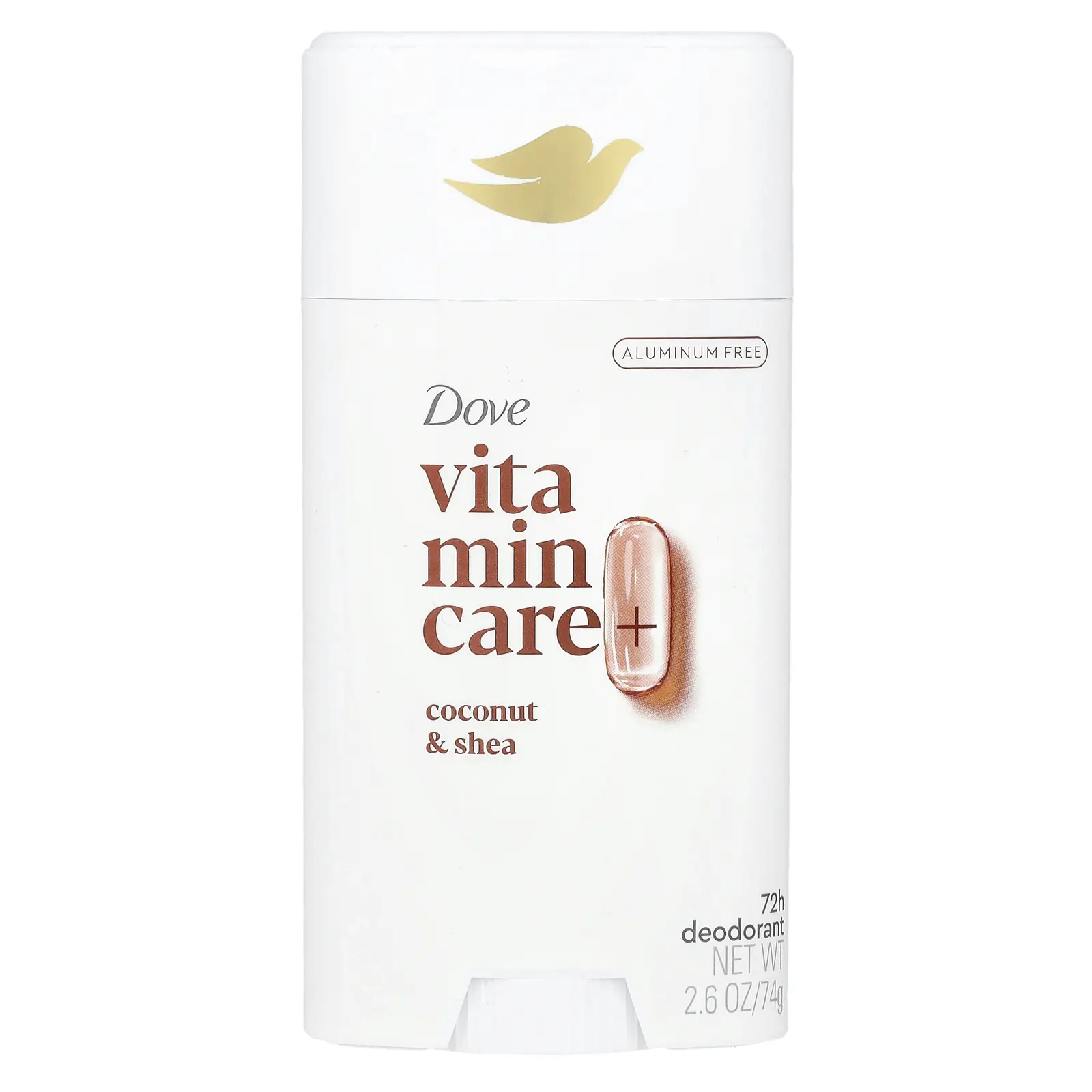 Dove Vitamin Care+ Deodorant, Coconut & Shea, 2.6 oz (74 g)