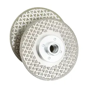 4.5 Inch Double Sided Diamond Cutting Disc Grinding Wheel Saw Blade for Angle Grinder with 5/8-11 Arbor, for Fast Cutting Grinding Tile Marble Granite Stone Carbide Tip Masonry Drill Bit Set