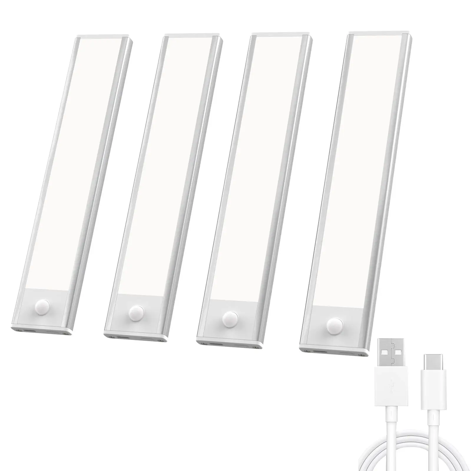 USB Rechargeable Wireless Cabinet Light, LED Motion Sensor Night Light, Magnetic Self-adhesive LED Wardrobe Light, Wall Mounted LED Light for Home, Be