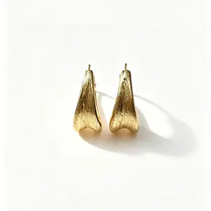 Brushed Hoop Clasp Earrings unique jewelry gift