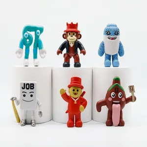 6-Piece Steal a Brainrot Virtual Monster Model Statue Figures Set, Desktop Decoration, Home & Office Decor, Perfect Christmas Gift