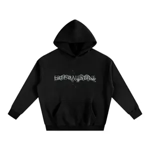 Free Palestine Black Hoodie with White Accents, Front Pocket, Hooded Design, Ideal for Menswear and Sweatshirts