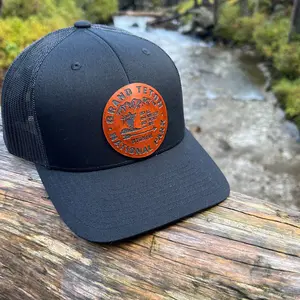 Grand Teton National Park Leather Patch Hat