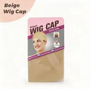 1 Pieces Beige Wig Cap Stretchy Breathable Wig Caps for Women Lace Front Wig