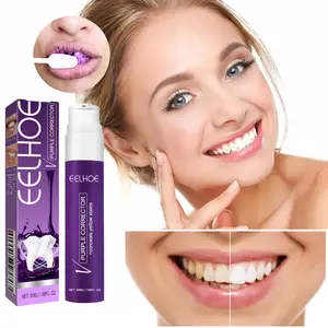 Purple V Color Corrector Serum for Instant Teeth Brightness to Conceal Yellow Stains and Neutralize Discoloration