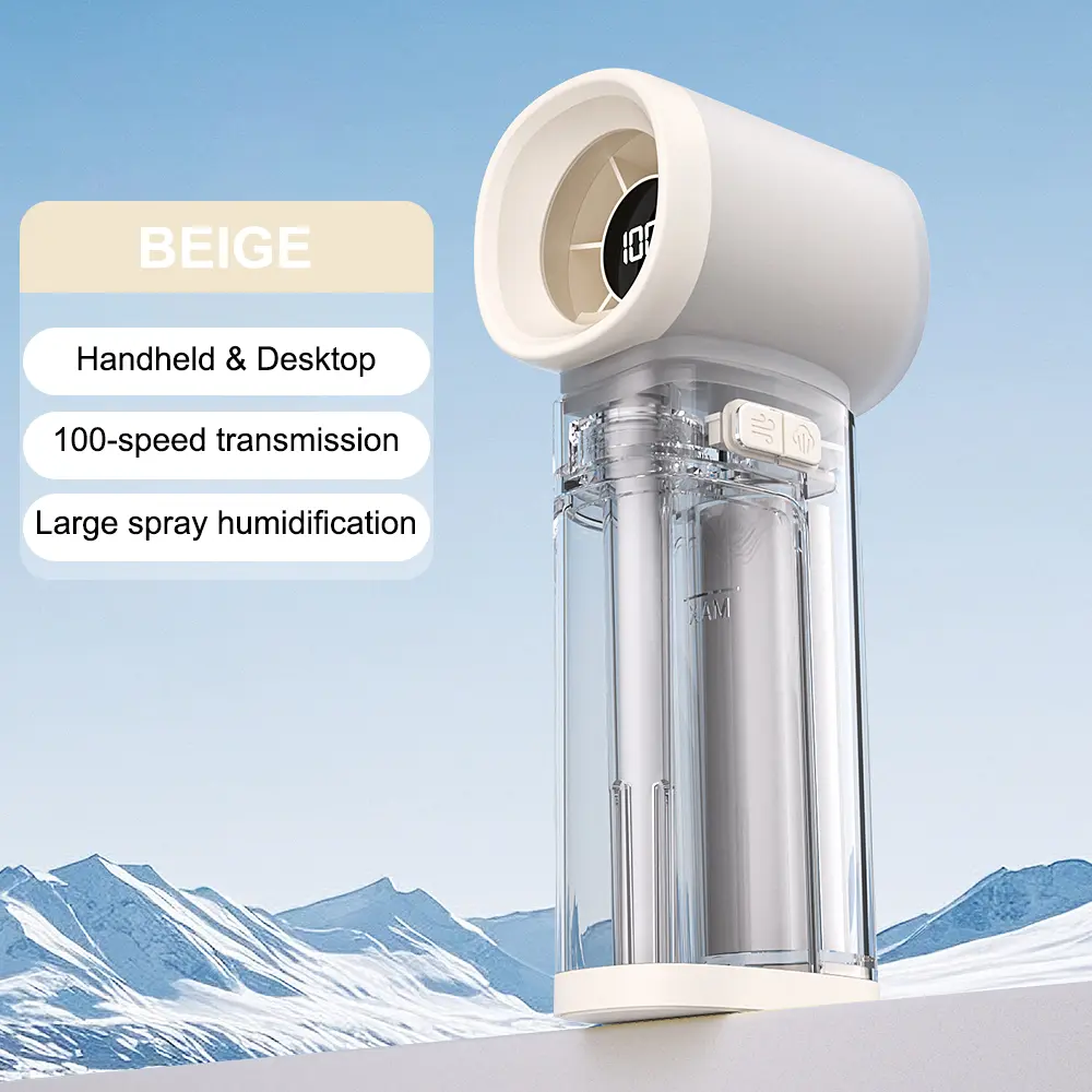 F22 Fan — Macaron Cream White