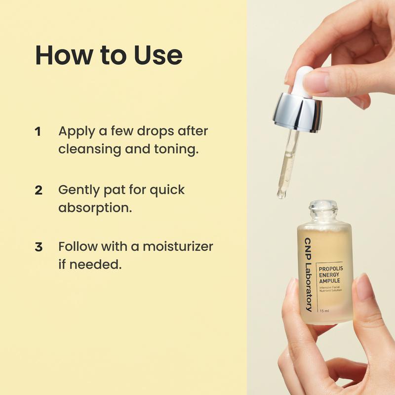 1+1 Propolis Energy Serum (35ml*2), Hydrating & Soothing with Manuka Honey, Hyaluronic Acid, Non-Sticky Glow for Sensitive Skin, Glass Skin, Korean Skincare