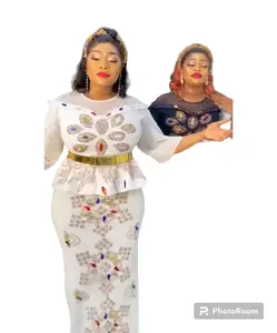 White Peplum Belted Dress for Women - Casual Style - Womenswear