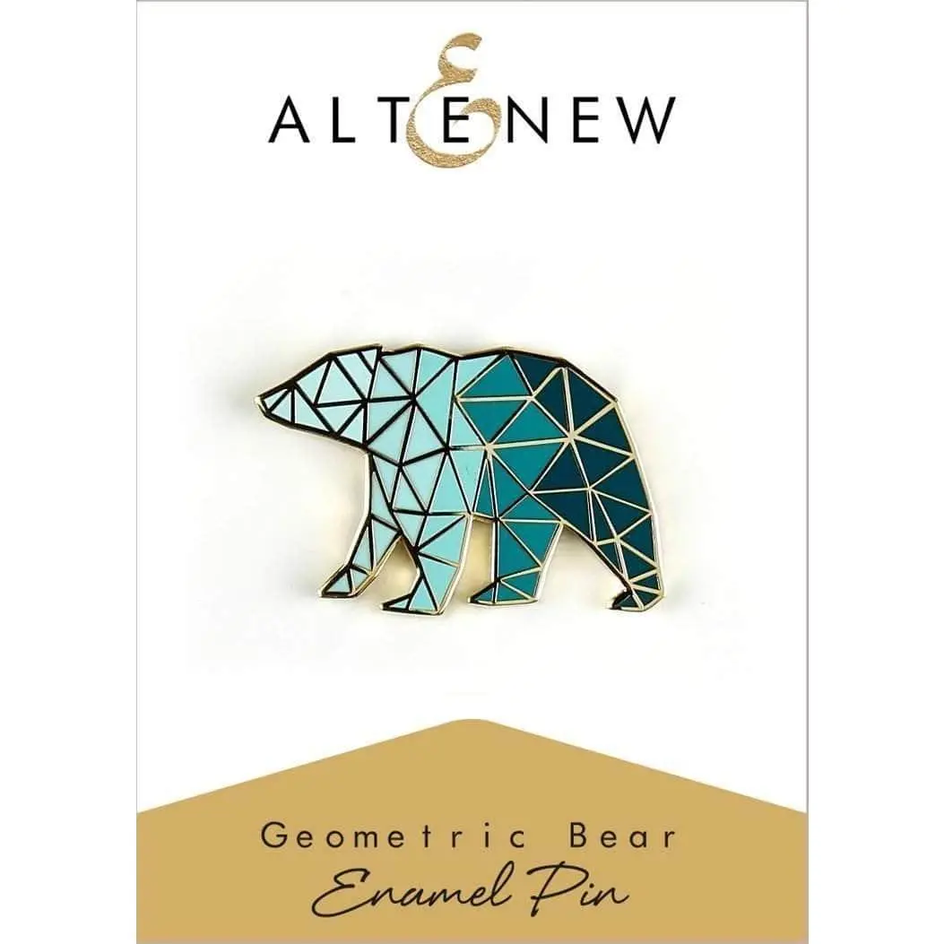 Geometric Bear Enamel Pin