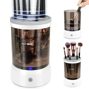 Electric Makeup Brush Cleaner Machine, Make Up Brush Cleaner Cleanser Tool for All Size Makeup Brush, Cosmetic Brushes Cleaner Automatic Spinning ,