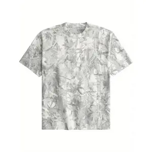 menswear T-shirt for Men, Design T-shirt, Camo Tee Shirt for Men Maple Leaf Print T Shirt Short Sleeve Summer Casual Tee Tops, All Season, Gift for Boyfriend, Husband, Friend, Family