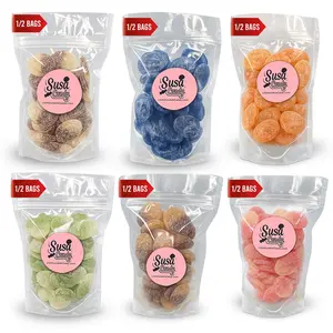 Swedish S-Patch Mix - 1/2 Pound Pack - 6 Tangy Fizzy Disk Flavors - Bonbon Snack - Soft Candy- Imported Sour Candy - TikTok Exclusive