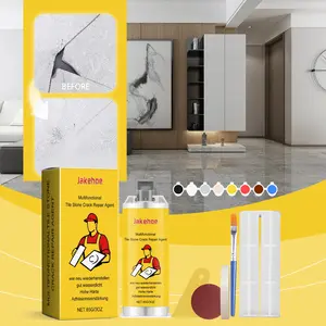 Tile Crack Repair Kit - Permanent Fix Anti Leak for Ceramic & Porcelain Tiles, 3-Step Tile Fix, Easy DIY Repair for Bathroom & Kitchen Cracks