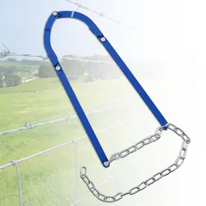 Fence Wire Repair Tool, Fence Fixer for Fence Repair, Barbed Wire Fence Stretcher Tool, Fence Tightener, Horse & Cattle Fencing Tools for Mesh, Plain or Electric Wire in Farm, Ranch or Garden, Blue