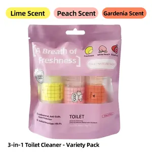 Multi-Fragrance Hanging Toilet Cleaning Capsules, 99% Bacteria Inhibition, Scale & Stain Removal, Suitable for Smart Toilets Universal Toilet Cleaner