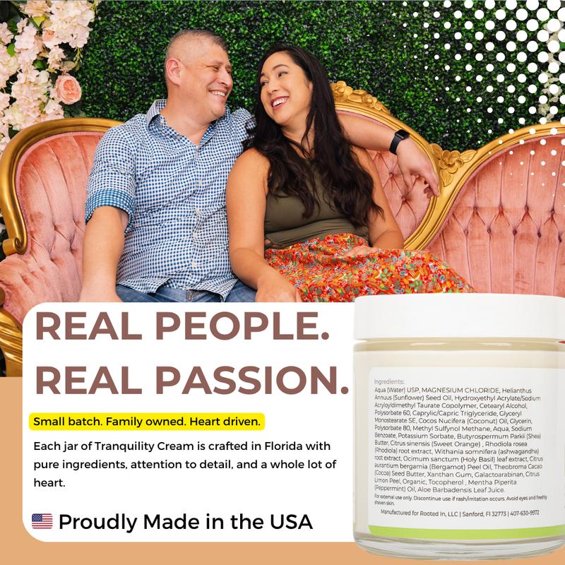 Rooted In Magnesium Cream Set | Sleep, Calm & Recovery | High-Absorption Formula | Hydrating & Fast-Acting Relief | Non-Greasy | 4 oz | Moisturizing Body Care