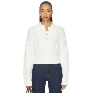 LPA Mia Cable Sweater in Cream