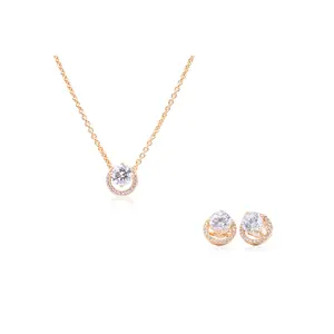Pandora Sparkling Round Halo Jewelry Gift Set B801778-45