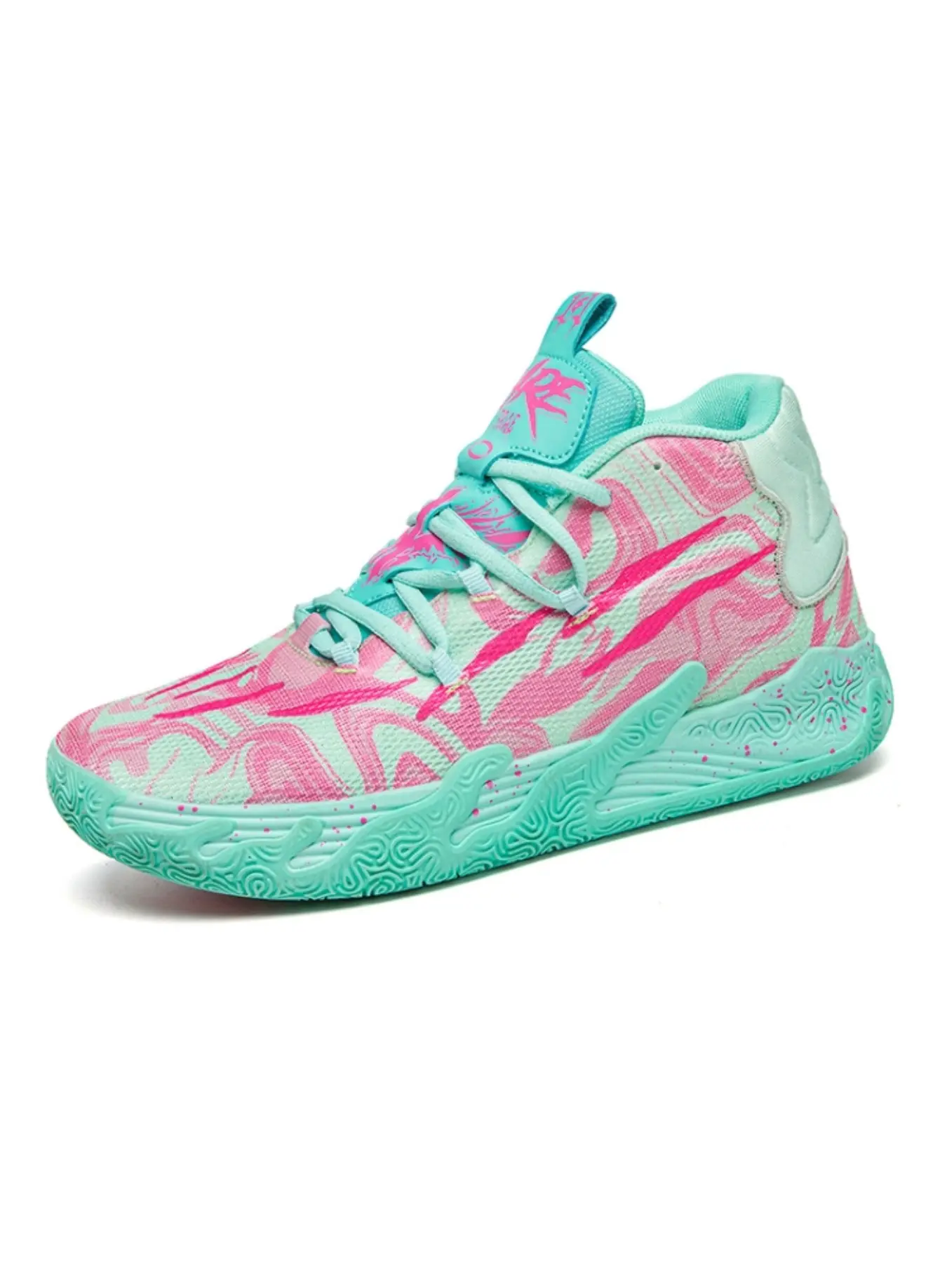 Unisex High-Top, Breathable Colorblock Design, Soft Comfort Lining, Anti-Slip Sole, Streetwear Style, Fashionable Sports Shoes, Stylish Athletic Basketball Shoes