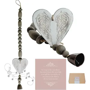 Sympathy Wind Chime - Modern White Memorial  for Loss of Mom, Dad, Husband - 23 inches