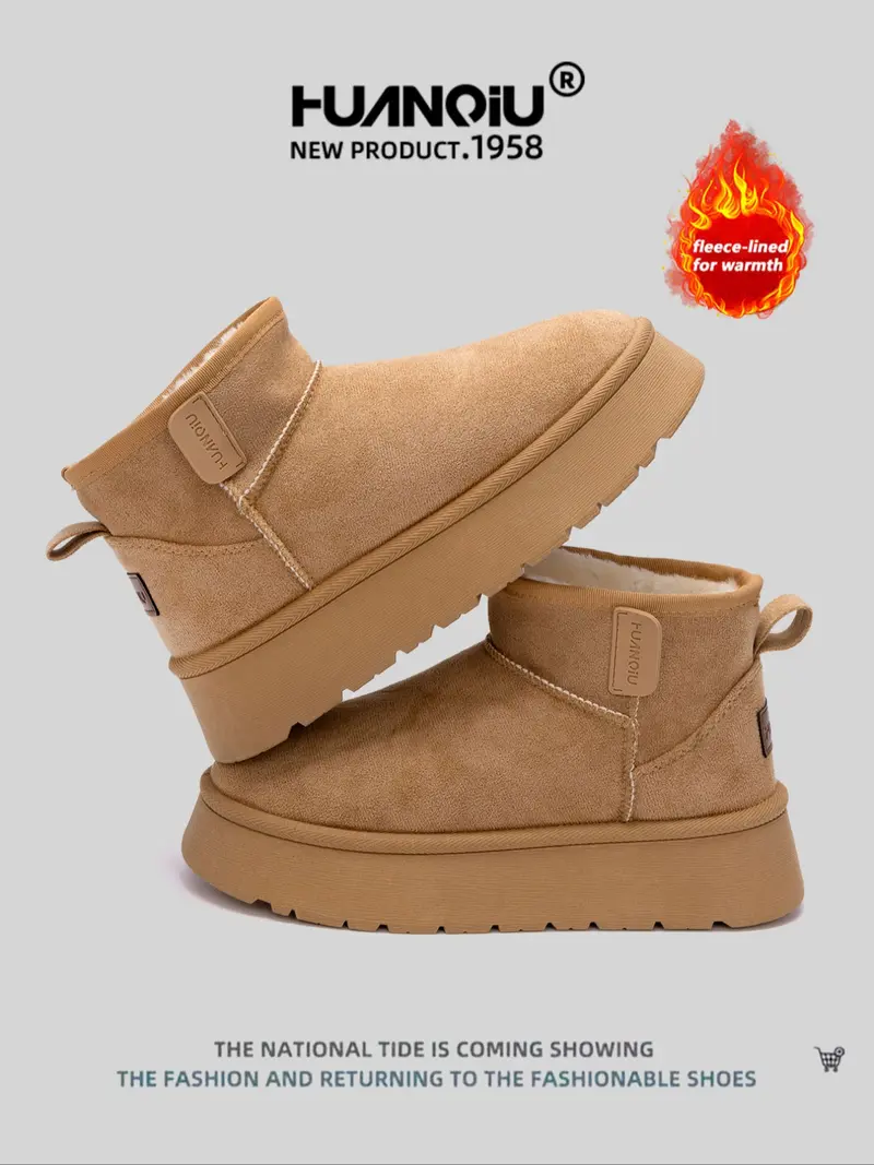 Women's Waterproof Thermal Snow Boots Slip-On with Plush Fleece Lining | Comfortable Anti-Slip Winter Ankle Booties for Arctic Weather, School, College Campus, Snow Hiking and Outdoor Activities Slip Resistant Boots