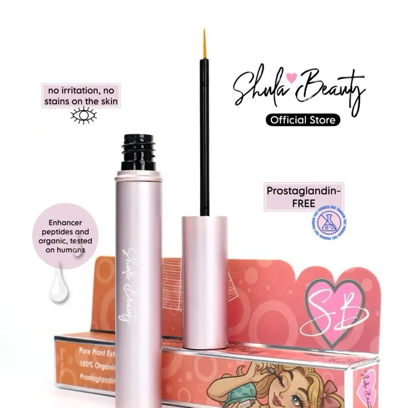 Serum for the growth of natural eyelashes & Eyebrows-  -Grow luscious Lashes with Brow Enhancer Peptide Vegan