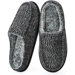 Men's Slip-on Slippers, Memory Foam Padded House Moccasins, Non-Slip Sole Indoor/Outdoor, Soft Plush Lining, Cozy Gifts, Sizes 8-15