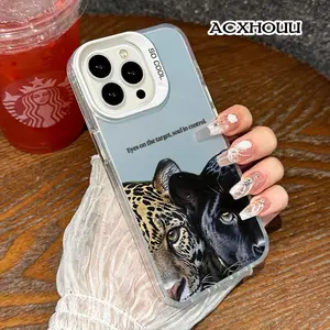 Softcase for iPhone 17 16 E Pro Max 15 Plus 14 13 12 11 XR XS Jaguars Eyes on Target High quality Camera Lens Protector Anti Scratch Phone Case