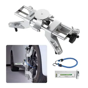 VEVOR Wheel Clamp Magnetic Adapter, 1 PCS Aluminum Alloy Wheel Alignment Tool for Precise Camber Gauge, Fits 11-25 Inch Rims, Universal Magnetic Gauge Tire Repair Tool for Car Truck SUV Motorcycle