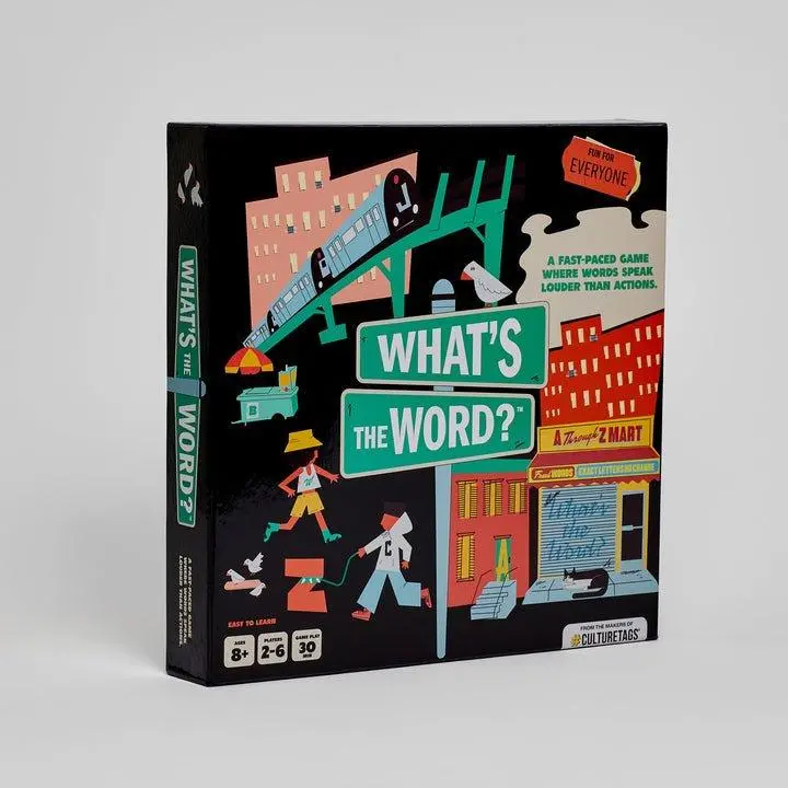 What's The Word?™ - Fast-Paced Scrabble & Trouble Game for Game Nights and Casual Get-Togethers Fun Brain Teaser for 2-6 Players Engaging Race Around the Board Ideal for All Occasions