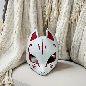 Handcrafted Resin Mask for Halloween, Christmas, Easter - Cool and Stylish ABS Face Mask with Red Accents, Perfect for Home Parties, Haunted House Scenes, and Cosplay balaclava mask face mask for men