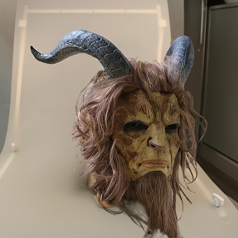 Realistic Beast Mask Headgear Halloween Realistic Wearable Film ...