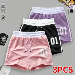 Set of 3: soft, comfortable women’s shorts suitable for everyday wear, sports/casual activities, fitness yoga, and tennis; women’s shorts | summer womenswear,summervibes