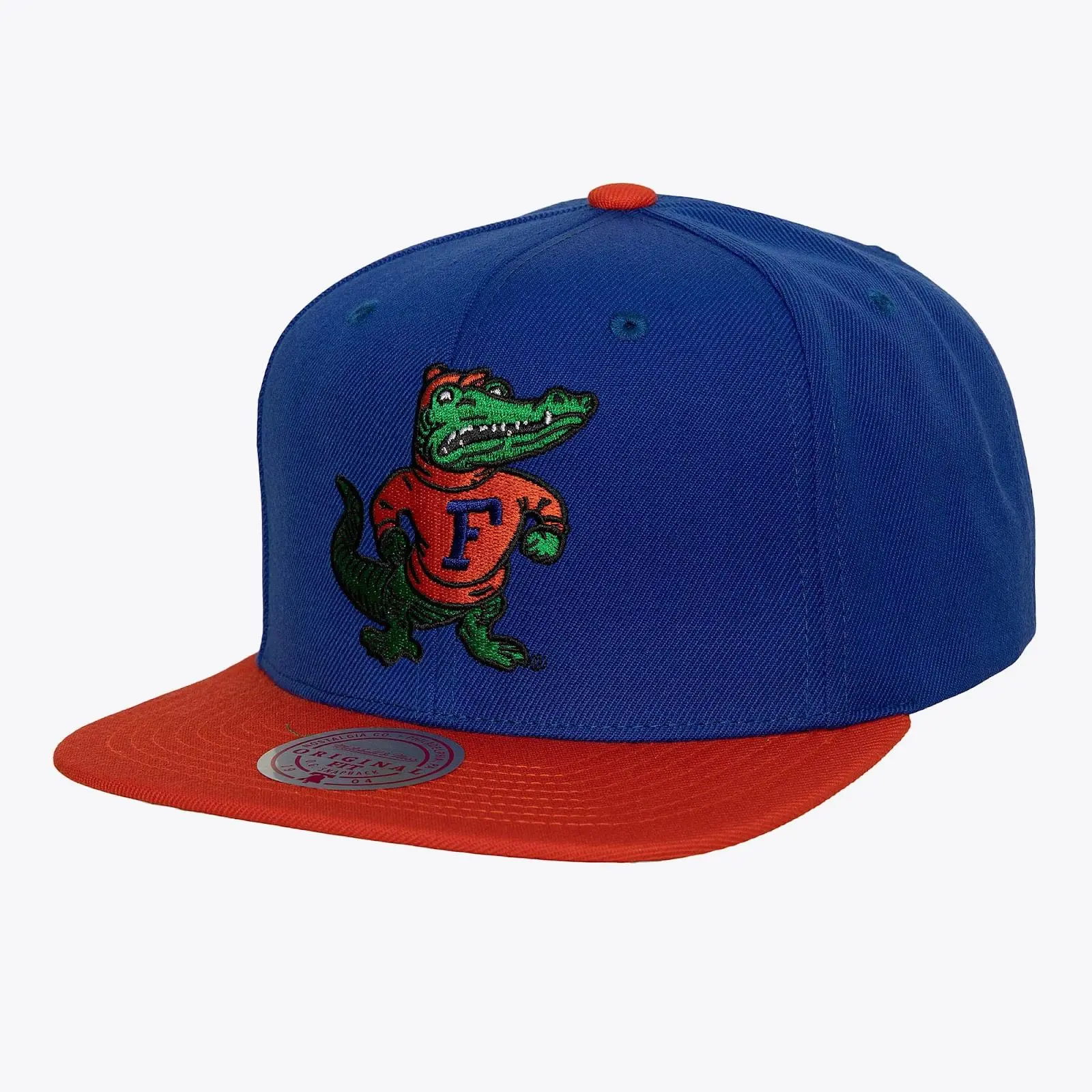Green Florida Gators Team 2 Tone 2.0 Snapback Hat NCAA Throwback Cap Adjustable Fan Gear Mitchell & Ness
