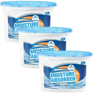 3-Pack  Absorber, 9.8 oz (277g),   & Humidity, Portable Dehumidifier for Closets, Bathrooms, Toilets, Study Rooms, RVs, Basements