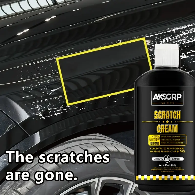Car Scratch Repair Wax Kit Polish And Restore Paint Remove Swirl Marks Fine Scratches for All Vehicles Cars Trucks Motorcycles Includes Polishing Compound Sponge 4.23oz