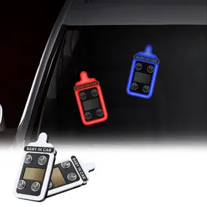 Car solar decorative lights, ambient lights, baby bottle decorative lights, triangular windows, rear window LED warning lights, Car Interior Lighting