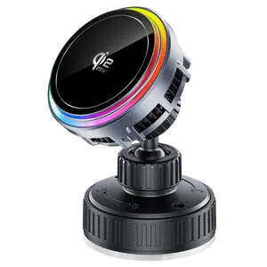 MAG FUN 25W Qi2.2 Certified Car Magnetic Wireless Charger, Semiconductor Cooling Technology Fast Charging Vent Mount for iPhone 17-12 Series, Samsung Galaxy – Safe Stable Driving Navigation
