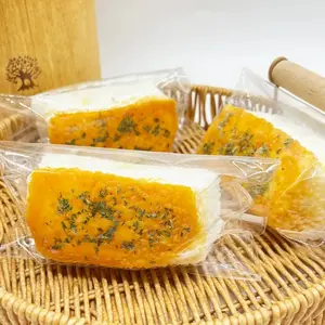 Silicone Deep-Fried Dough Sticks Toy - Square Charcoal Baked Rice & Vegetable Roll Kneading Music Simulation Food Grade Kneading Silicone Cream Exploding Mud Feeling Creative Decompression Toy for Stress Relief