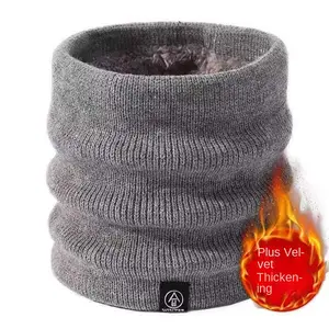 Outdoor sports warm neck cover for men and women, scarf and face mask for autumn and winter with added velvet, thickened and enlarged neck protection, specifically designed for cycling