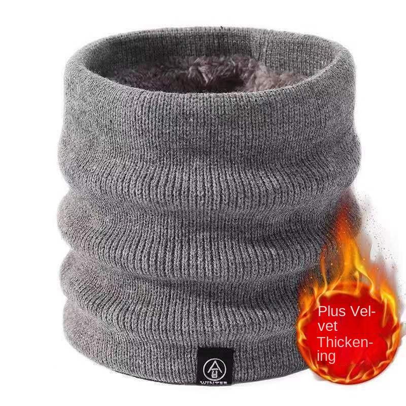 Outdoor sports warm neck cover for men and women, scarf and face mask for autumn and winter with added velvet, thickened and enlarged neck protection, specifically designed for cycling