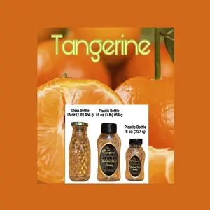 Oh Honey Please Tangerine Flavor Infused 100% Natural Raw & Unfiltered Sweet Honey 16 oz Plastic Bottle Kosher Gluten Free Nutrient Rich Antioxidant Packed