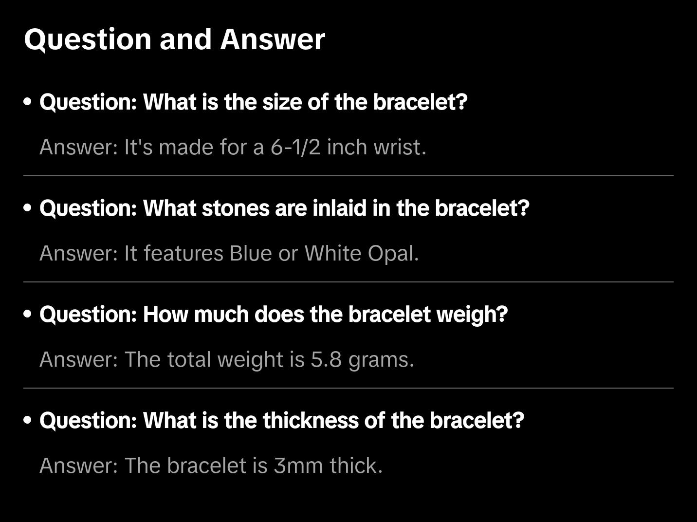 Sterling Silver Cuff Bracelet with Blue or White Opal Star